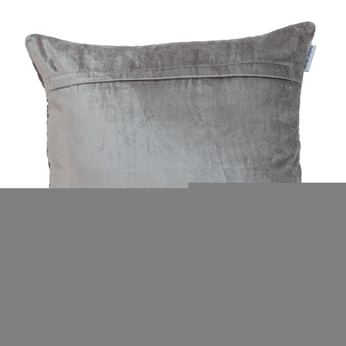 Taupe Quilted Diamonds Velvet Solid Color Throw Pillow