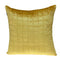 20" Yellow Cotton Blend Throw Pillow