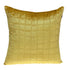 20" Yellow Cotton Blend Throw Pillow