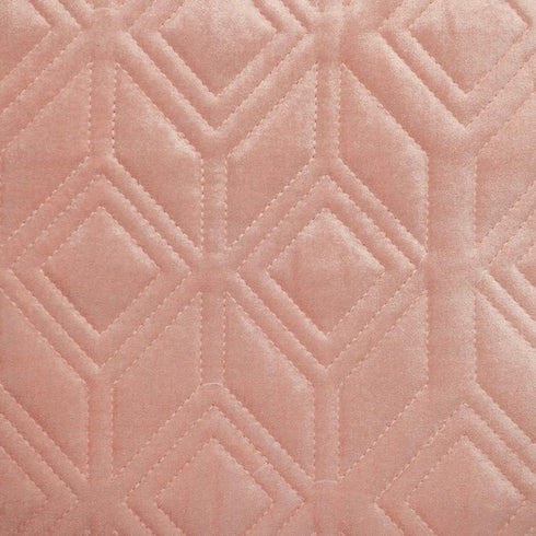 Tufted Diamonds Rose Gold Velvet Accent Pillow