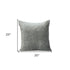 20" Gray Cotton Blend Throw Pillow