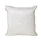 20" White Cotton Blend Throw Pillow