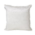 20" White Cotton Blend Throw Pillow