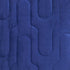 Geometric Lush Quilted Blue Throw Pillow