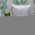 Geometric Lush Quilted Metallic Gray Throw Pillow