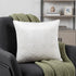 20" White Cotton Blend Throw Pillow