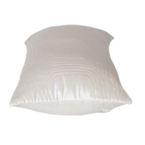 12" X 24" White Cotton Blend Throw Pillow