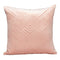 20" Pink Cotton Blend Throw Pillow