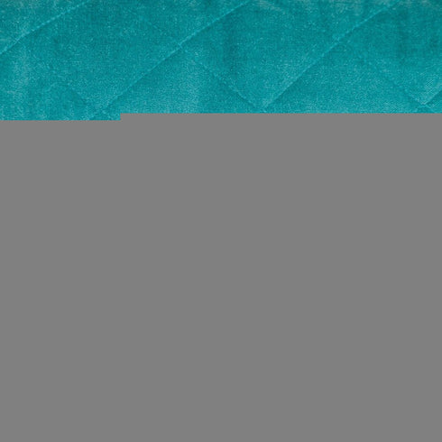 Tufted Diamond Aqua Transitional Lumbar Pillow
