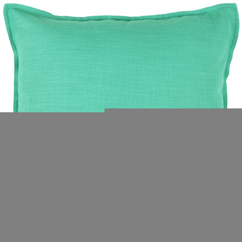 20" Aqua Cotton Throw Pillow