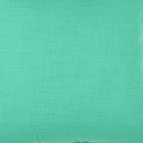 20" Aqua Cotton Throw Pillow