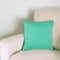 20" Aqua Cotton Throw Pillow