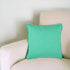 20" Aqua Cotton Throw Pillow