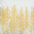 18" Yellow and Ivory Cotton Throw Pillow