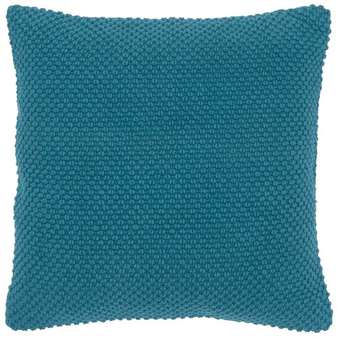 20" Teal Cotton Throw Pillow