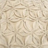 Cream Pinwheel Floral Petal Down Filled Throw Pillow
