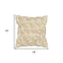 Cream Pinwheel Floral Petal Down Filled Throw Pillow