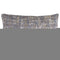 14" X 26" Blue Gray And Beige Nubby Cotton Lumbar Throw Pillow With Texture