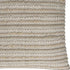Ivory Beige Nubby Texture Bands Throw Pillow