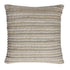 Ivory Beige Nubby Texture Bands Throw Pillow