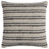 20" Gray Beige Nubby Texture Bands Throw Pillow