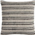 20" Gray Beige Nubby Texture Bands Throw Pillow
