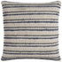 Blue Beige Nubby Texture Bands Throw Pillow