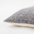 22" Blue And Gray Geometric Weave Nubby Cotton Throw Pillow with Texture