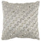 Lux Silver and Gold Beaded Chevron Throw Pillow