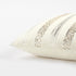 Silver and Gold Glam Stripe Beaded Throw Pillow