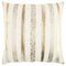 Gold Glam Stripe Beaded Throw Pillow