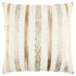 Gold Glam Stripe Beaded Throw Pillow