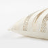 Gold Glam Stripe Beaded Throw Pillow
