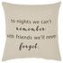 20" Natural And Gray Cotton Whimsical Friends Text Throw Pillow
