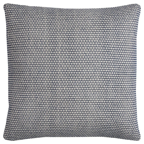 Indigo Ivory Scaled Diamond Pattern Throw Pillow