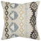 Brown Beige Tribal Embroidered Throw Pillow