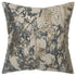 Natural Taupe Marbled Pattern Throw Pillow