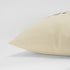 20" X 20" Black and Taupe Cotton Zippered Pillow