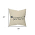 Black Taupe Canvas Spirit Lead Throw Pillow
