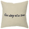 Black Taupe Canvas One Day Throw Pillow