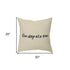 Black Taupe Canvas One Day Throw Pillow