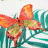 White Green Butterfly Bliss Decorative Throw Pillow
