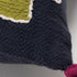 20" Black Blue Green And Purple Eclectic Cotton Throw Pillow with Applique Embroidery And Tassels