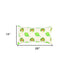 Lemon Green Artichoke Embroidered Lumbar Pillow