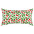 Red Green Cherry Tree Printed Lumbar Pillow