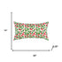 Red Green Cherry Tree Printed Lumbar Pillow