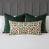 Red Green Cherry Tree Printed Lumbar Pillow