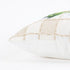 White Green Artichoke Waffled Throw Pillow