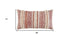 14" X 26" Natural And Russet Lumbar Striped Cotton Throw Pillow with Texture