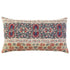 Red Beige Patterned Panel Lumbar Pillow